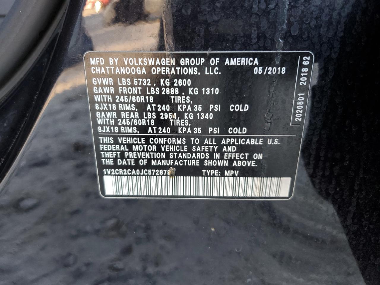 2018 Volkswagen Atlas se
