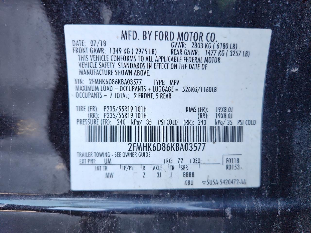 2019 Ford Flex Limited