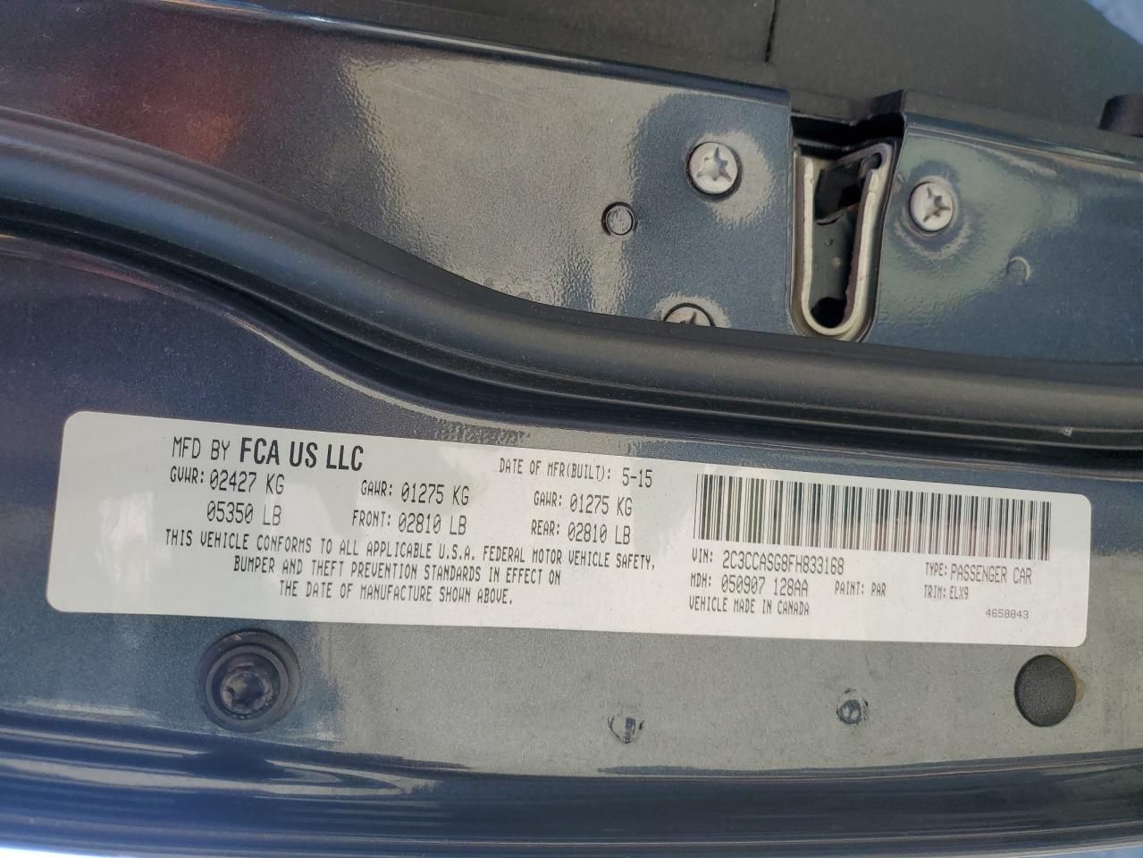 2015 Chrysler 300c Platinum