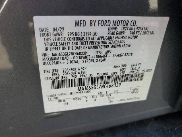 2022 Ford Ecosport SE
