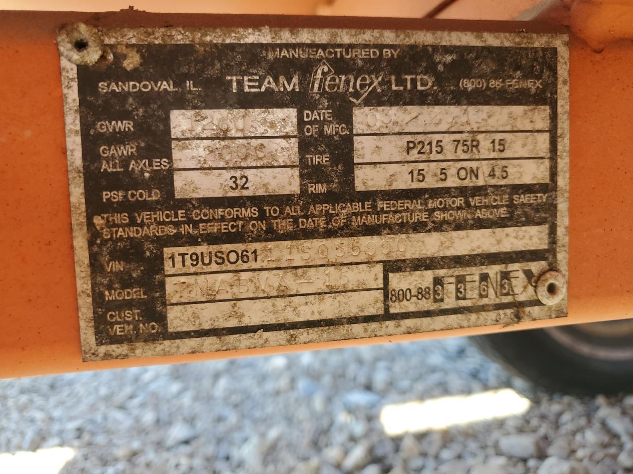 2001 Unknown 2001 Team Fenex Arrow Board Trailer