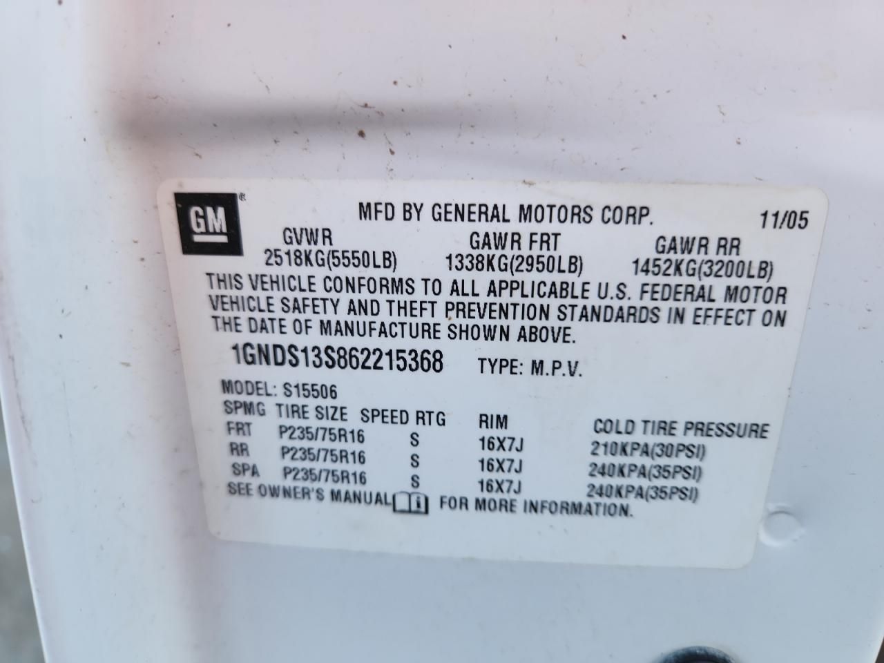 2006 Chevrolet Trailblazer ls