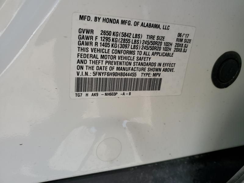 2017 Honda Pilot Touring