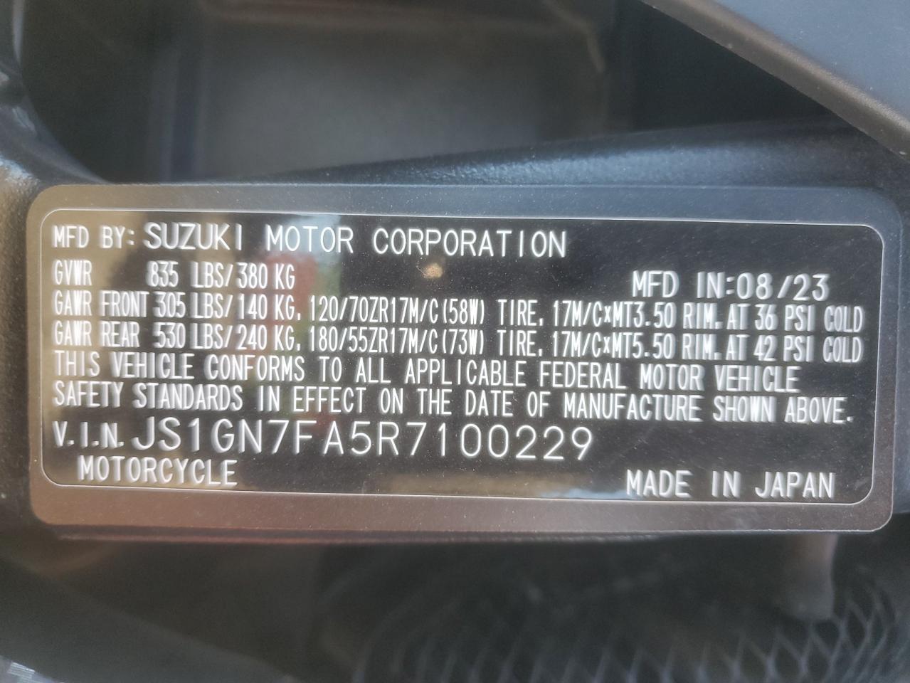 2024 Suzuki GSX-R600
