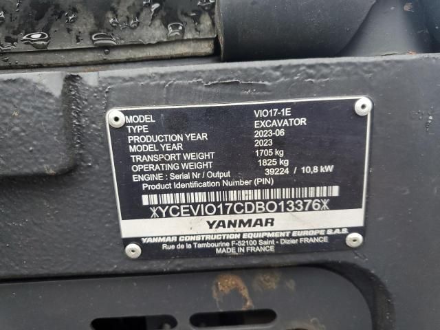 2023 Yanmar VIO17 Mini Excavator