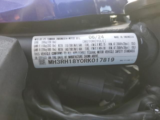 2024 Yamaha YZFR3 A