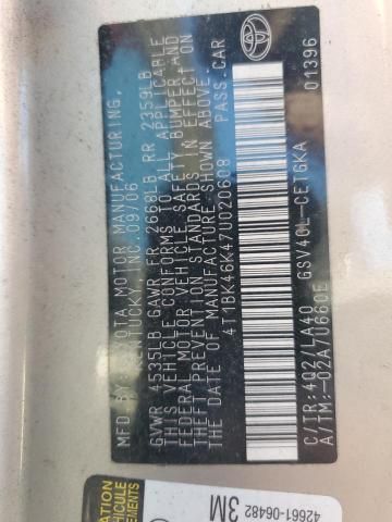 2007 Toyota Camry le