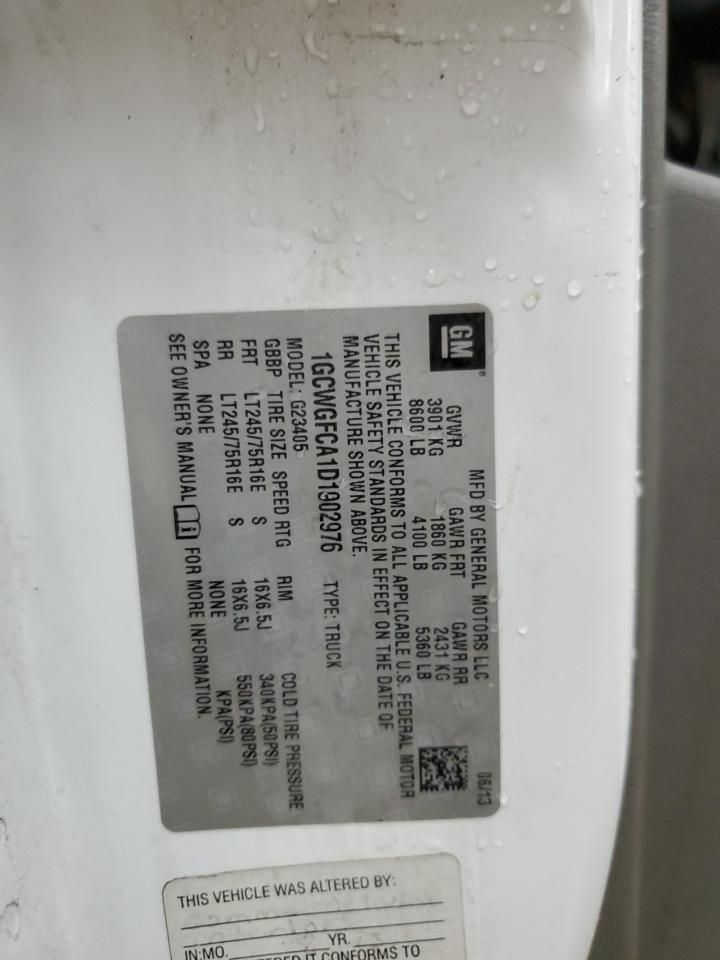 2013 Chevrolet Express G2500