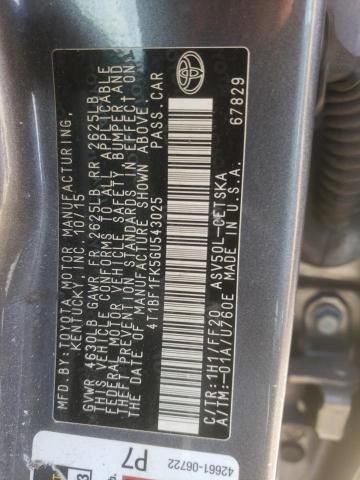 2016 Toyota Camry le