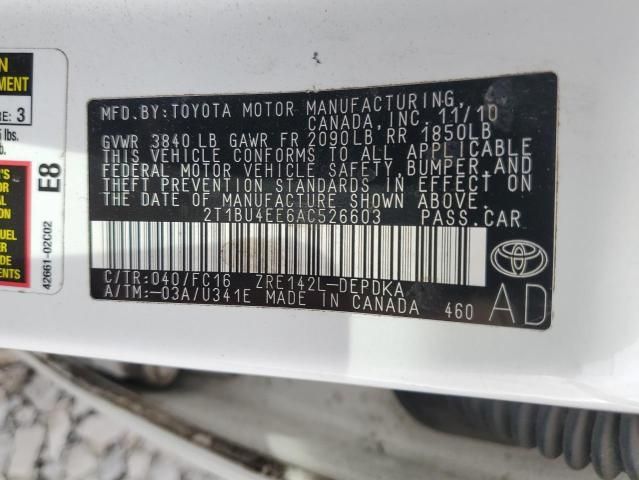 2010 Toyota Corolla Base