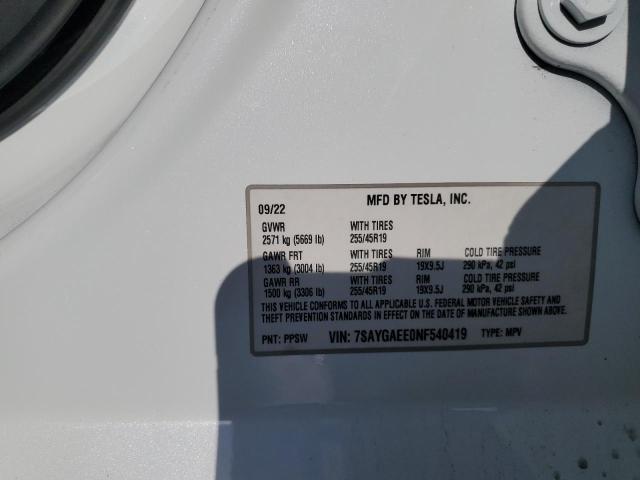 2022 Tesla Model y