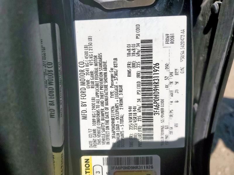 2017 Ford Fusion SE