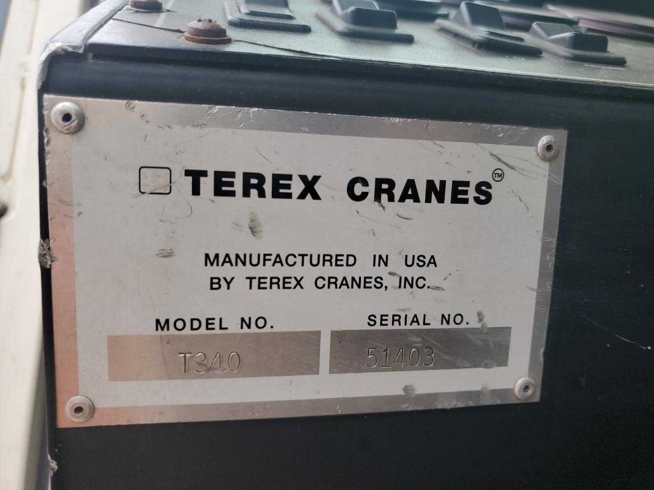 2001 Terex T340 Crane