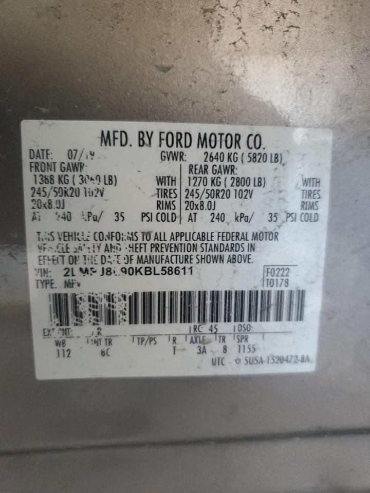 2019 Lincoln Nautilus Reserve