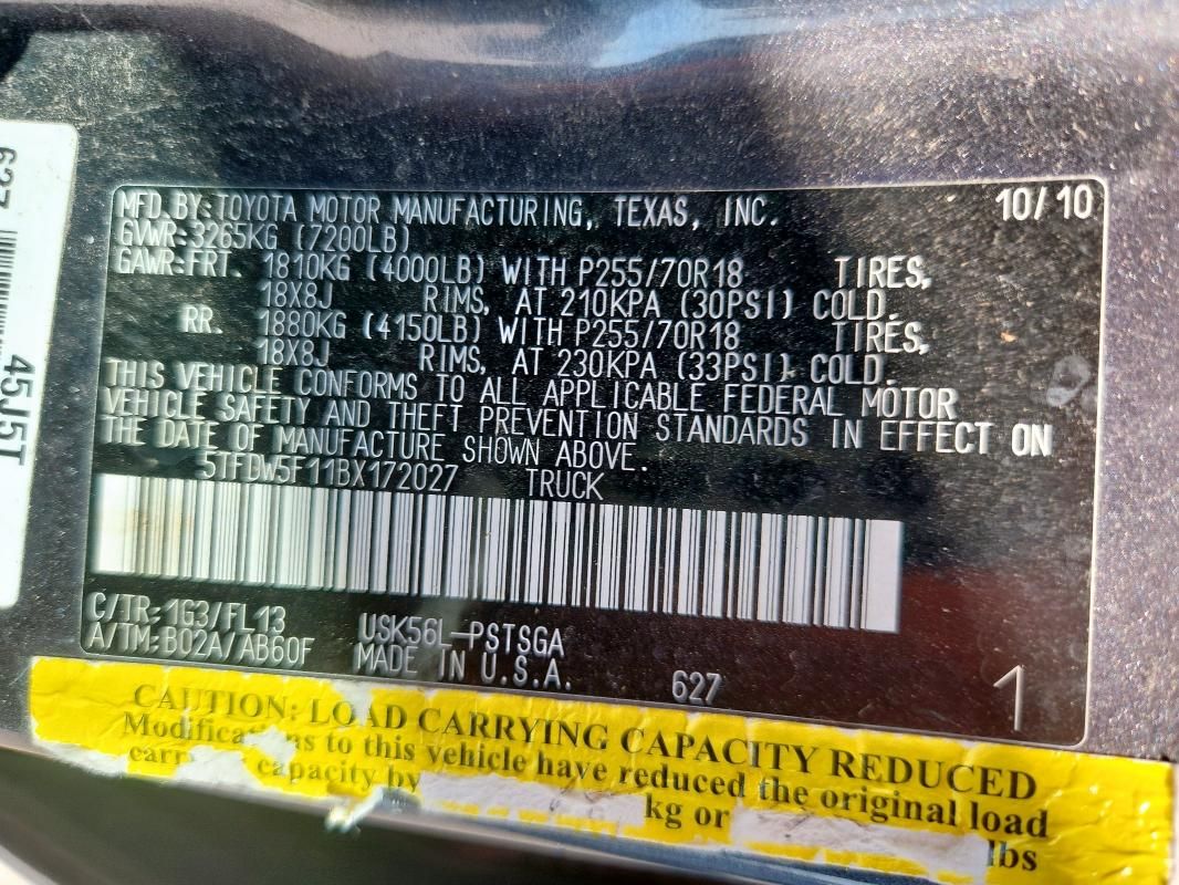 2011 Toyota Tundra Crewmax SR5