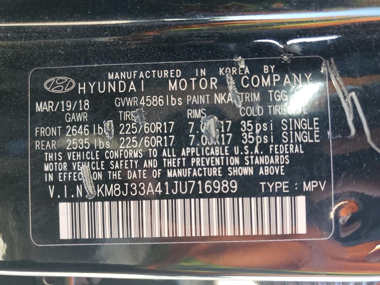 2018 Hyundai Tucson sel