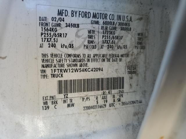2004 Ford F150 Supercrew