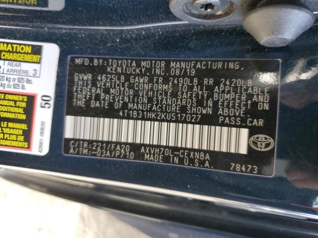 2019 Toyota Camry LE