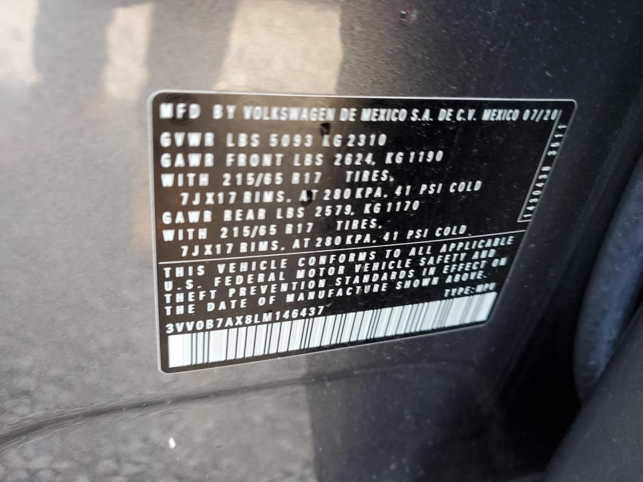 2020 Volkswagen Tiguan s