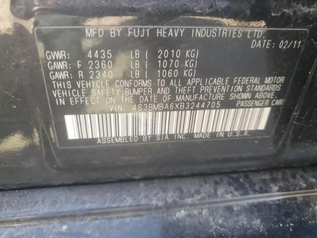 2011 Subaru Legacy 2.5I