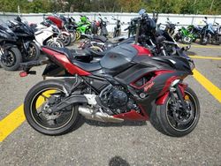 Salvage motorcycles for sale at Pennsburg, PA auction: 2024 Kawasaki EX650 R