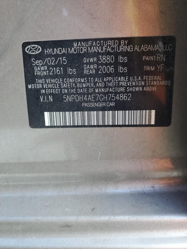 2016 Hyundai Elantra se