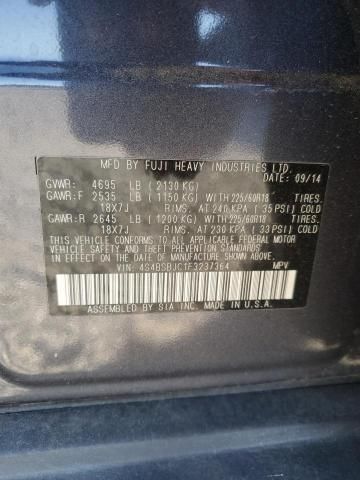 2015 Subaru Outback 2.5I Limited