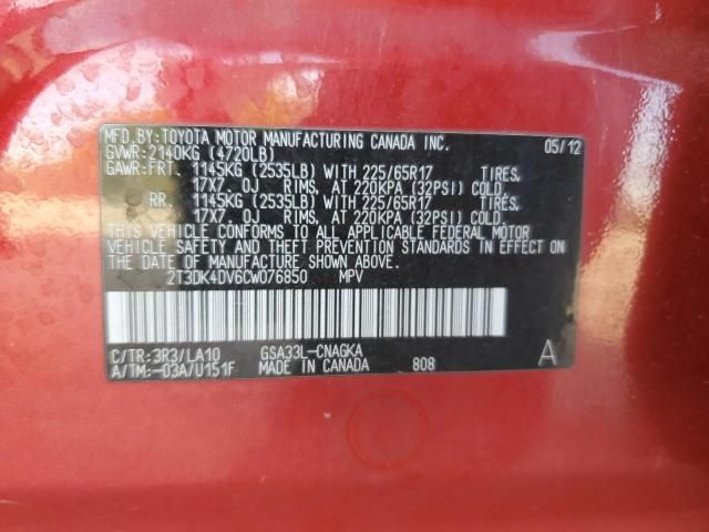 2012 Toyota Rav4 Limited