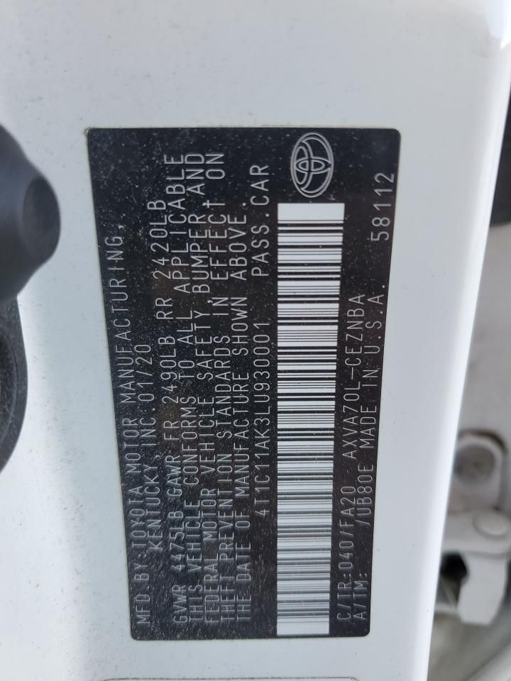 2020 Toyota Camry le