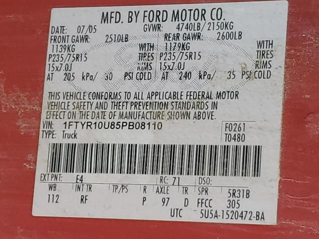 2005 Ford Ranger