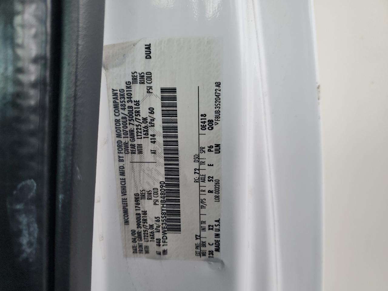 2001 Ford 2000 Fleetwood Jamboree-RV