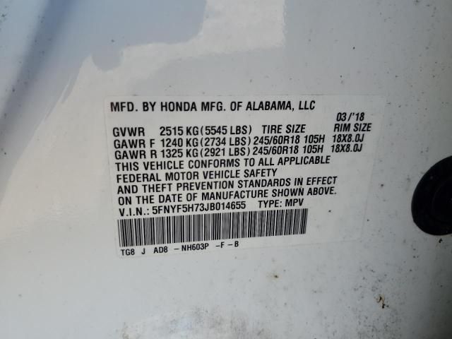 2018 Honda Pilot Exln
