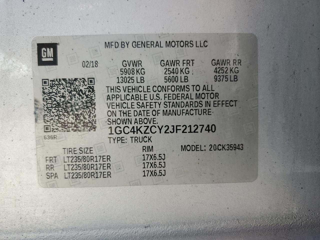 2018 Chevrolet Silverado 3500HD Utility / Servicetruck