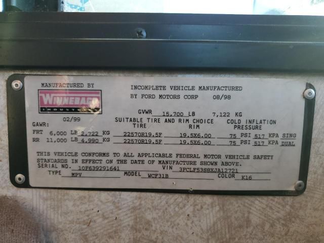 1999 Ford F550 Super Duty Stripped Chassis