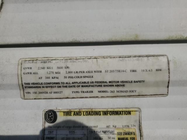 2010 Nomad Travel Trailer
