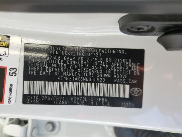 2021 Toyota Camry trd