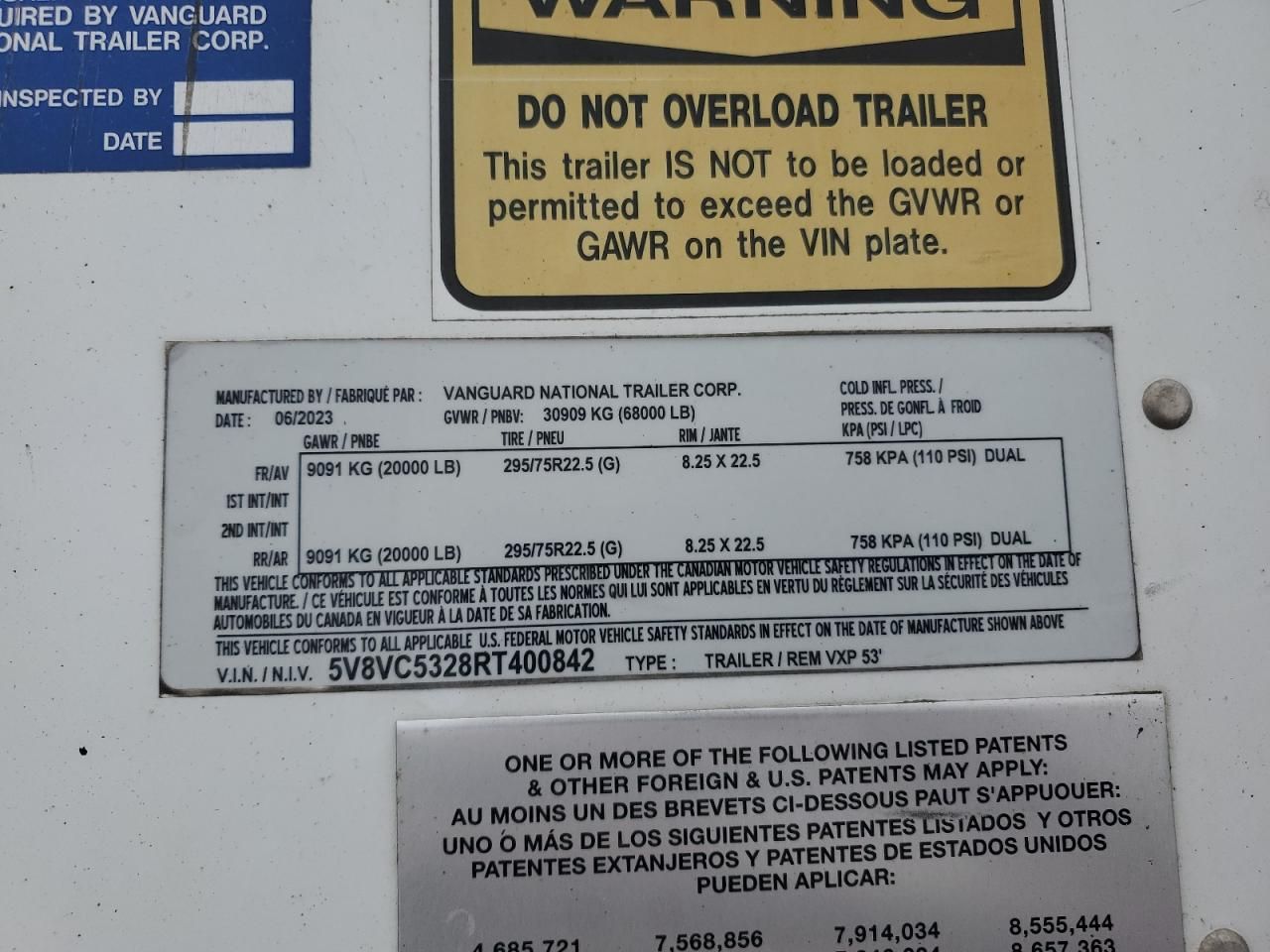 2024 Vanguard 2024 Vyvc Unknown-DRY Van Trailer