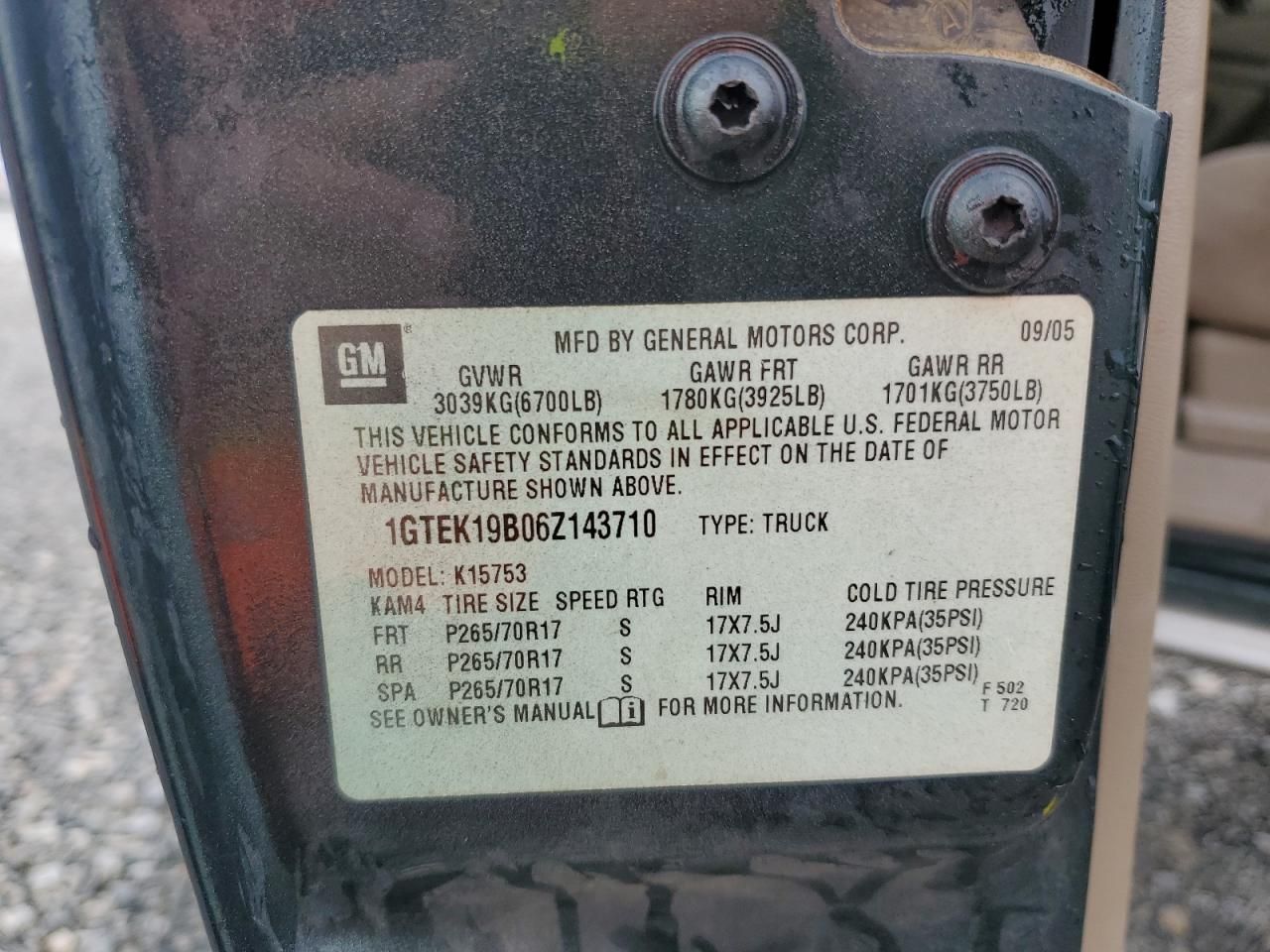 2006 GMC New Sierra K1500