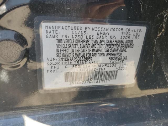 2016 Nissan Versa S