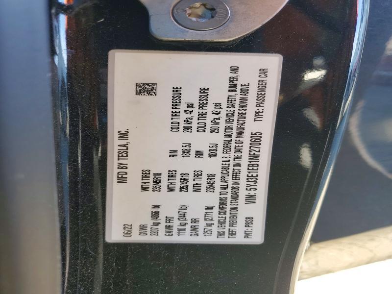 2022 Tesla MDL 3