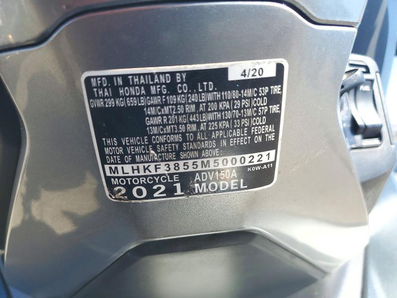 2021 Honda ADV150 A
