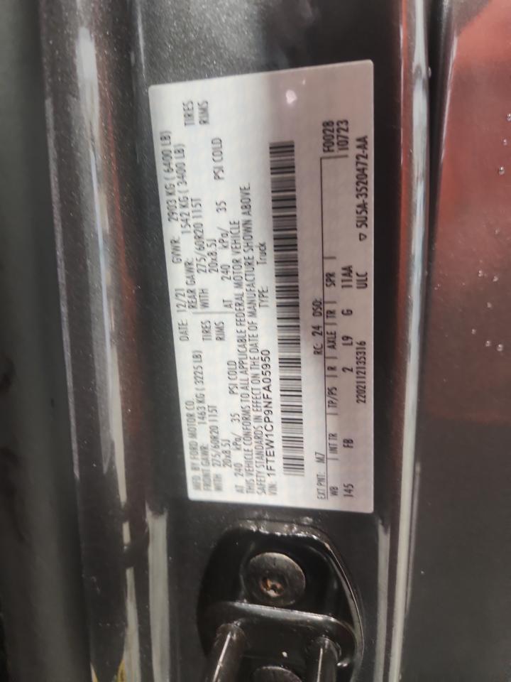 2022 Ford F150 Supercrew
