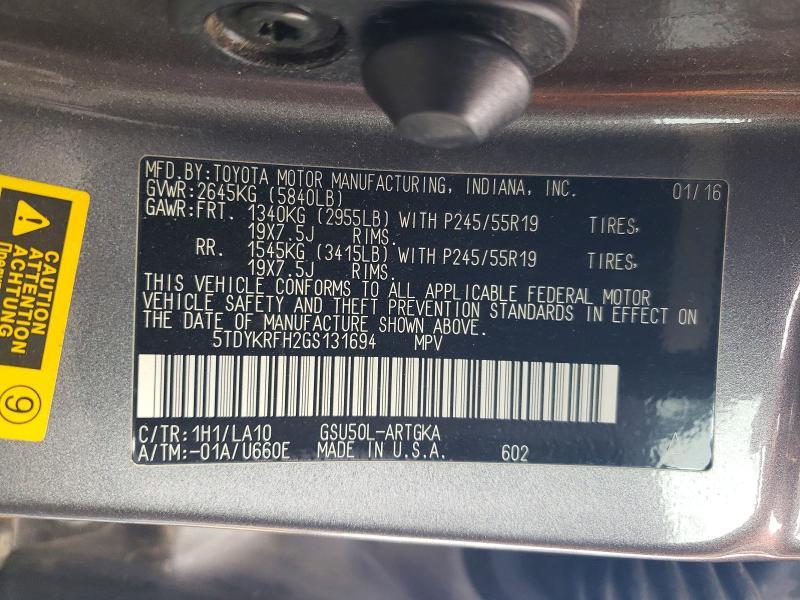 2016 Toyota Highlander Limited