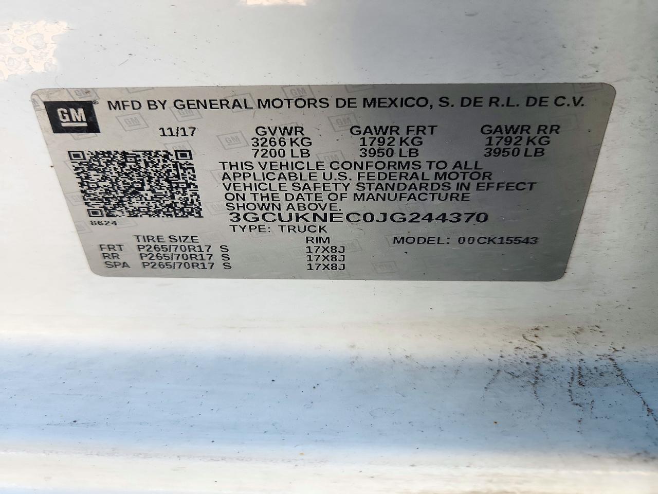 2018 Chevrolet Silverado K1500