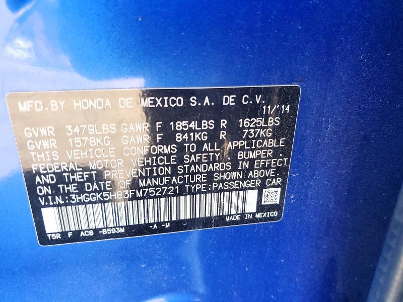 2015 Honda FIT EX