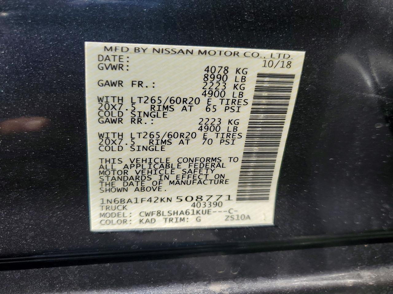 2019 Nissan Titan XD SV