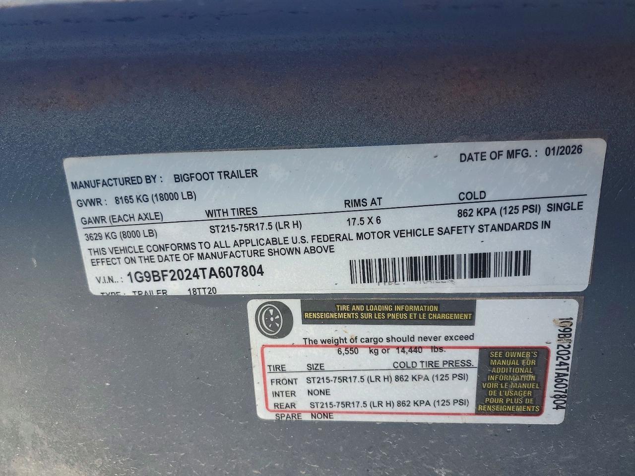 2026 Bigfoot Trailers