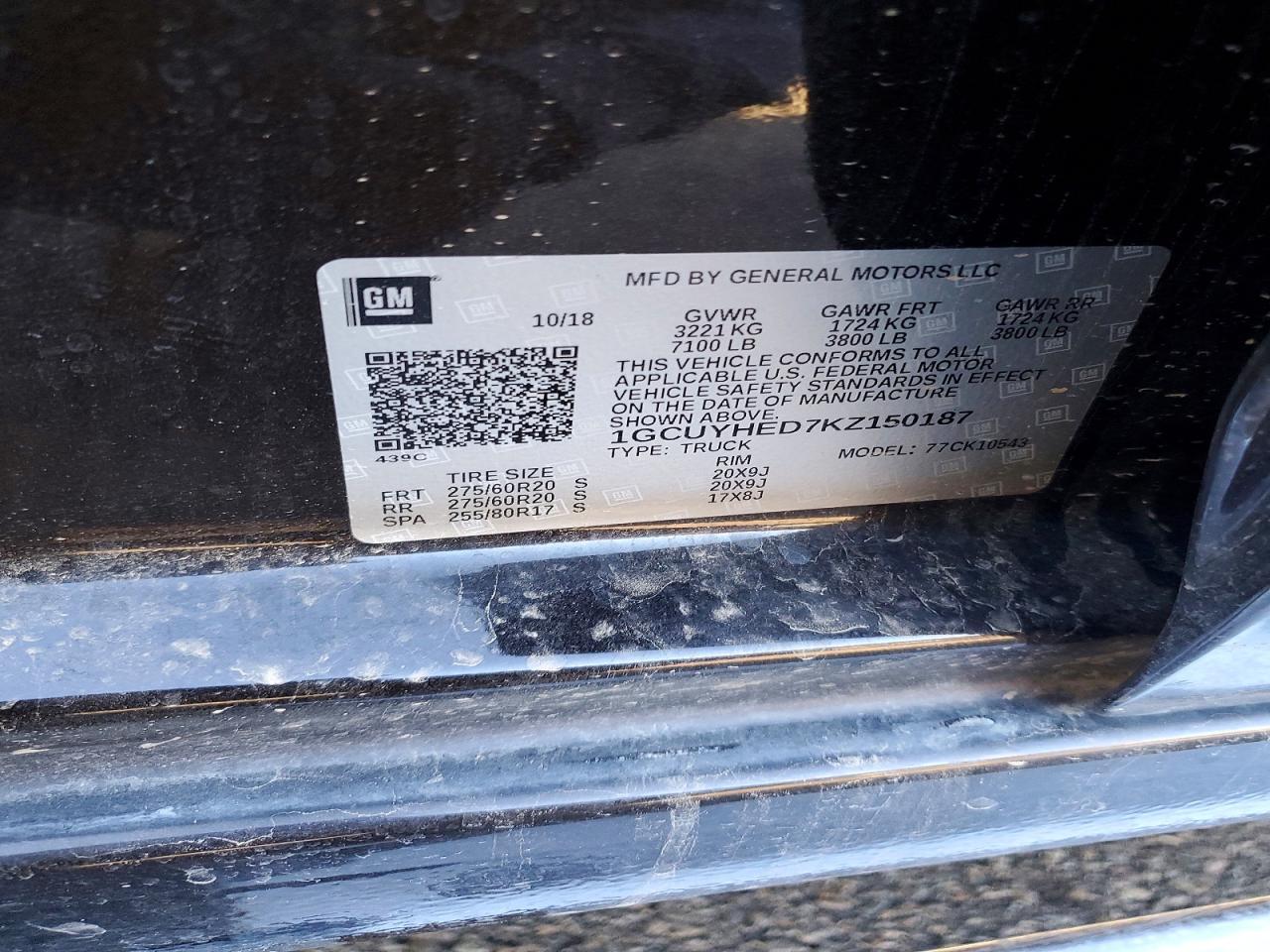 2019 Chevrolet Silverado K1500 High Country
