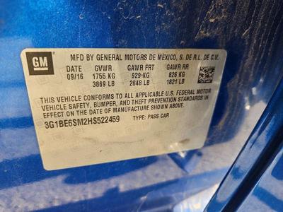 2017 Chevrolet Cruze LT