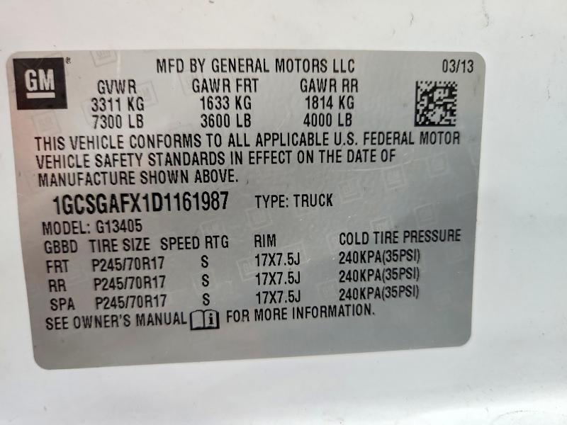 2013 Chevrolet Express G1500